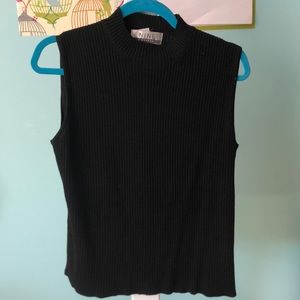 Black Ribbed Tank